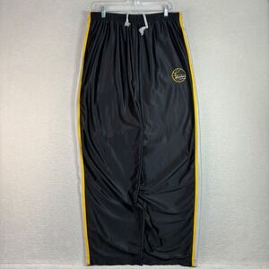 Y2K Starter Asphalt Legends Track Pants Men XL Black Silky Baggy Ankle Zip